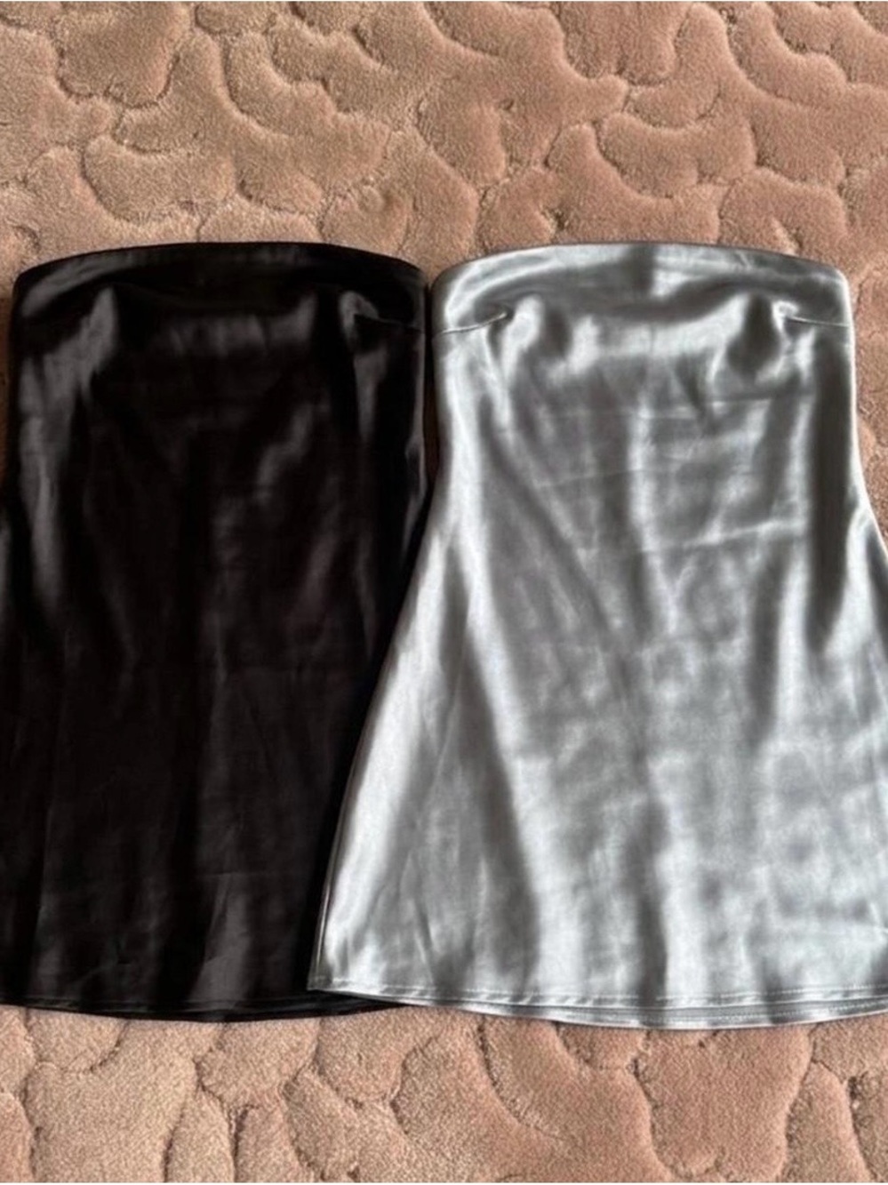 Bundle!! Strapless Mini Dress in Black and Silver